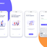 On boarding screen Design
