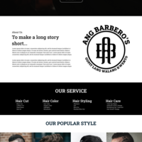 Landing page design