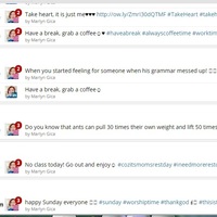 Post sched thru Hootsuite