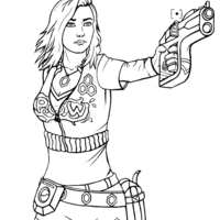 This is Amanda, charater of a customer's graphic adventure