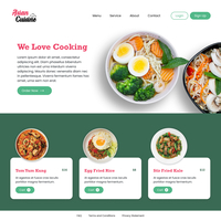 Mobile UI Design concept of food e-commerce 