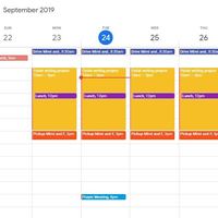 Schedules on Google Calendar