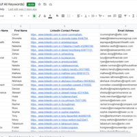 Web research, prospecting/lead generation, and outreach