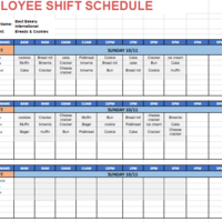 GOOGLE SPREADSHEETS SCHEDULE TABLE