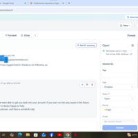fresdesk customer respons
