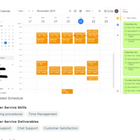 I am organizing my client's personal to-do list and calendar