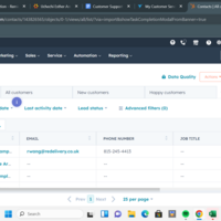 I created contacts while exploring  Hubspot 