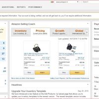 Amazon Seller Central Dashboard