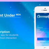 Mobile app for students and school interaction