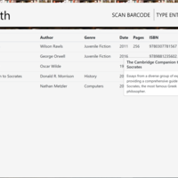 Online Bookcase - Main Page with Books