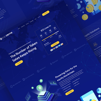 Crypto Currency Landing Page Design