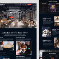 B.Burger Luxury Restaurant Landing Page