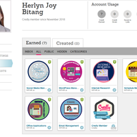 Credly Learning Badges earned from VA Training