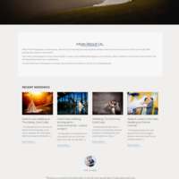 White Pearl Photography - Portfolio WordPress Website