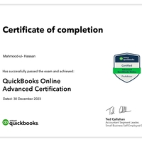 QuickBooks Online Advanced ProAdvisor Certificate