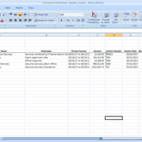 Transaction Log - for Monitoring Payables due for Payment
