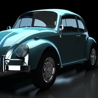 WV Beetle car render