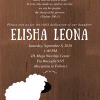Invitation for Christening