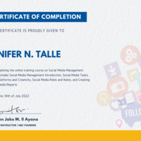 Social Media Management Certificate