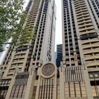 A golden building in China.