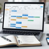 A productive weekly calendar interface for a tech company