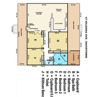 Graphic floor plan for client