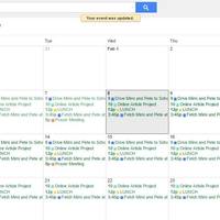 Monthly View - Google Calendar