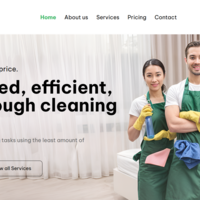 A cleaning company built using Nextjs and Tailwind