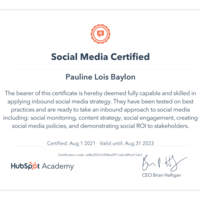 Certified Social Media Marketing