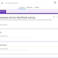 Google form for data collection.