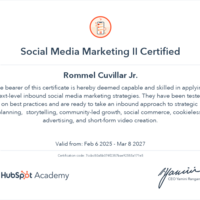 Social Media II Certified
