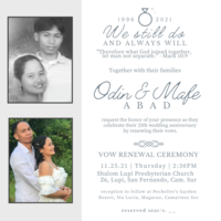 Silver Wedding Invitation