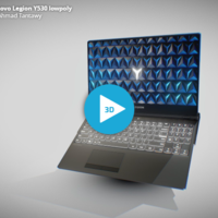 Lenovo Laptop PBR 3D Mdel
