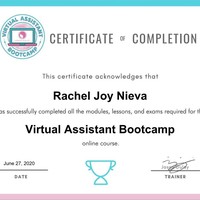 VA Training Certificate