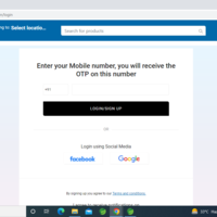 Login/Signup Page