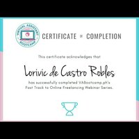 Freelancing Webinar series certificate