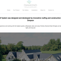 Single page web for roofing company