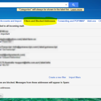 Gmail filters