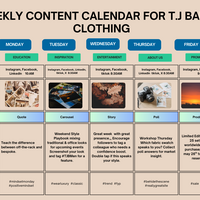 Styled for success: T.J Bakare's content calendar 🗓️✨