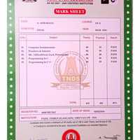 mark sheet