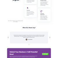 Modern site for a digital marketing solutions agency