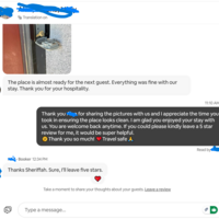 Polite, professional follow-up that earned a 5-star review