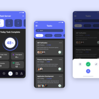 Tasks Manager Dark Theme