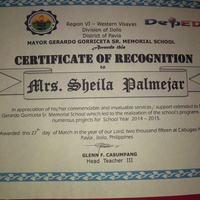 Certificate of Recognition