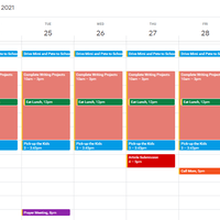 Creating events in Google Calendar
