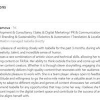 Recommendation/Testimonial