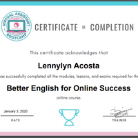 Certification for English Proficiency