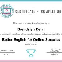 Better English for Online Success Certificate