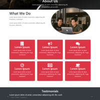 Bootstrap Demo Site: About page