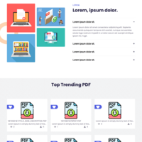 Homepage of pdf management system